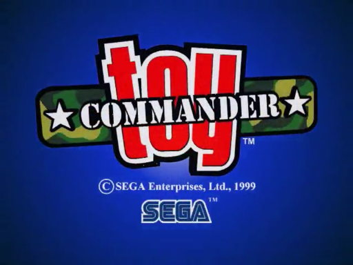 Toy Commander title screen for Sega Dreamcast